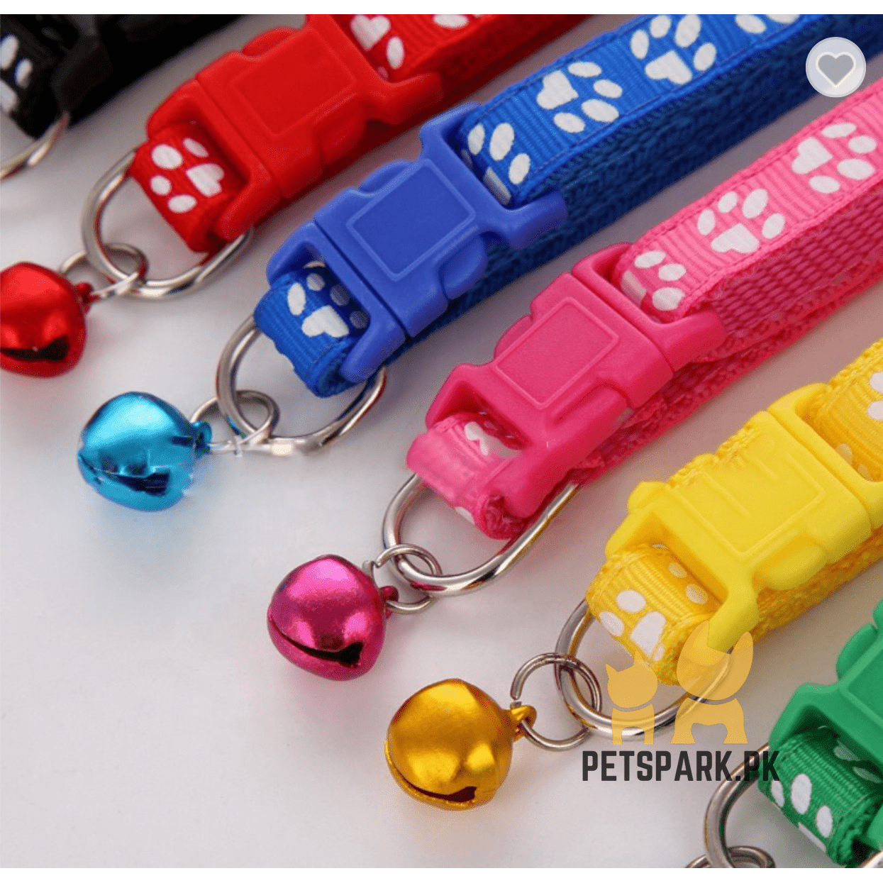 Cute Cat Collar with Printed Paws pets-park-pk