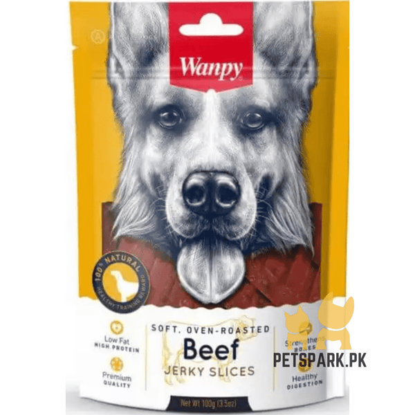 Wanpy Jerky Twists Beef Dog Treat pets-park-pk