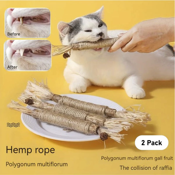 All Natural Catnip Teething Toy for Cats Pack of 2 pets-park-pk