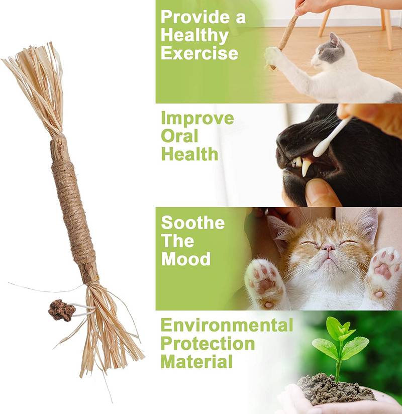 All Natural Catnip Teething Toy for Cats Pack of 3 pets-park-pk