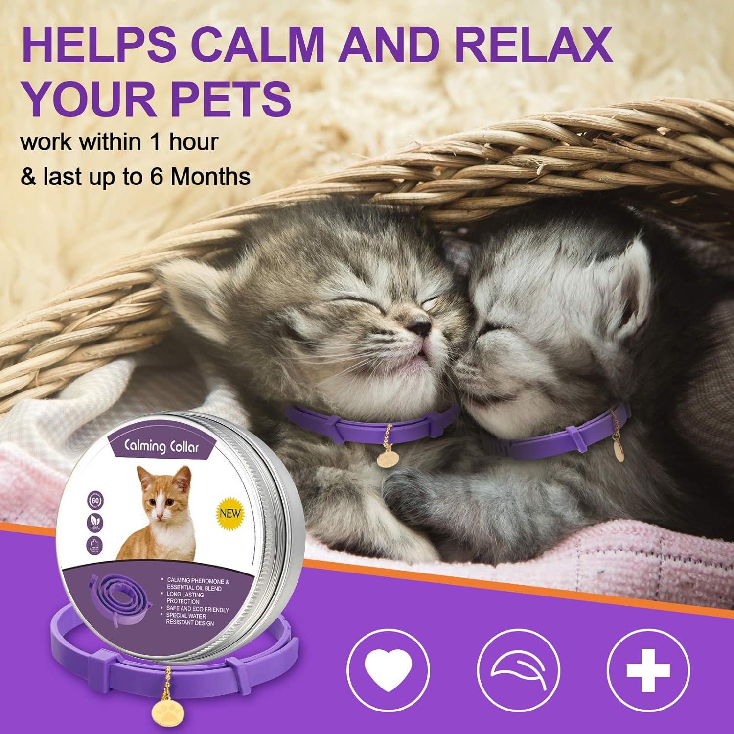 Anxiety Relief Pheromone Calming Collars for Cats and Dogs – PetsPark.pk