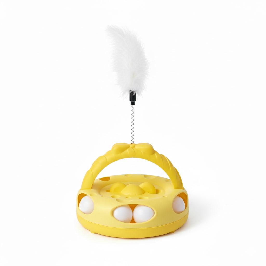 Arched Cat Track Toy With Teaser Stick pets-park-pk
