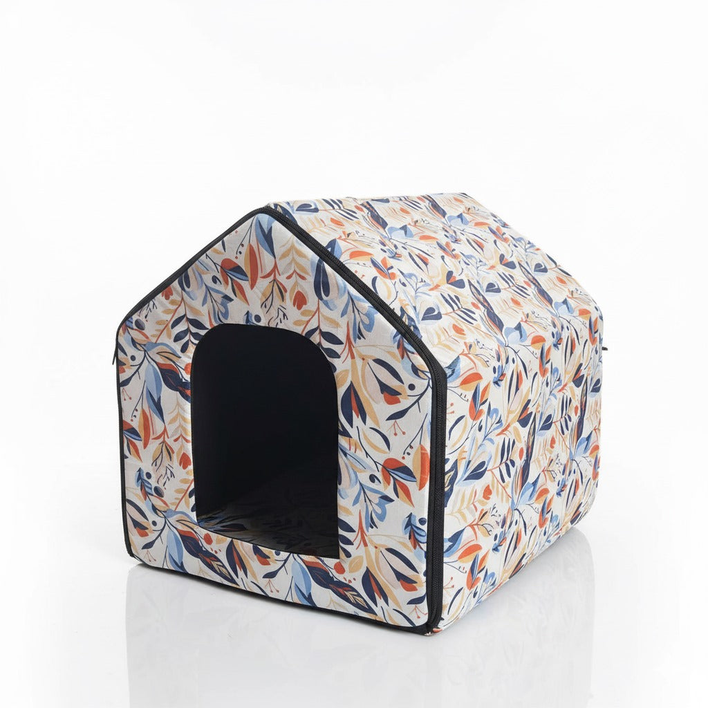 Cat House with Zips Assorted Colors pets-park-pk