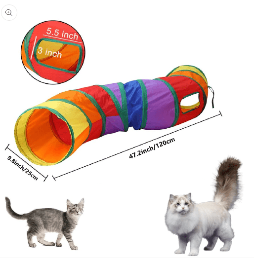 Cat Long Tunnel Toy with Ball for All Ages pets-park-pk