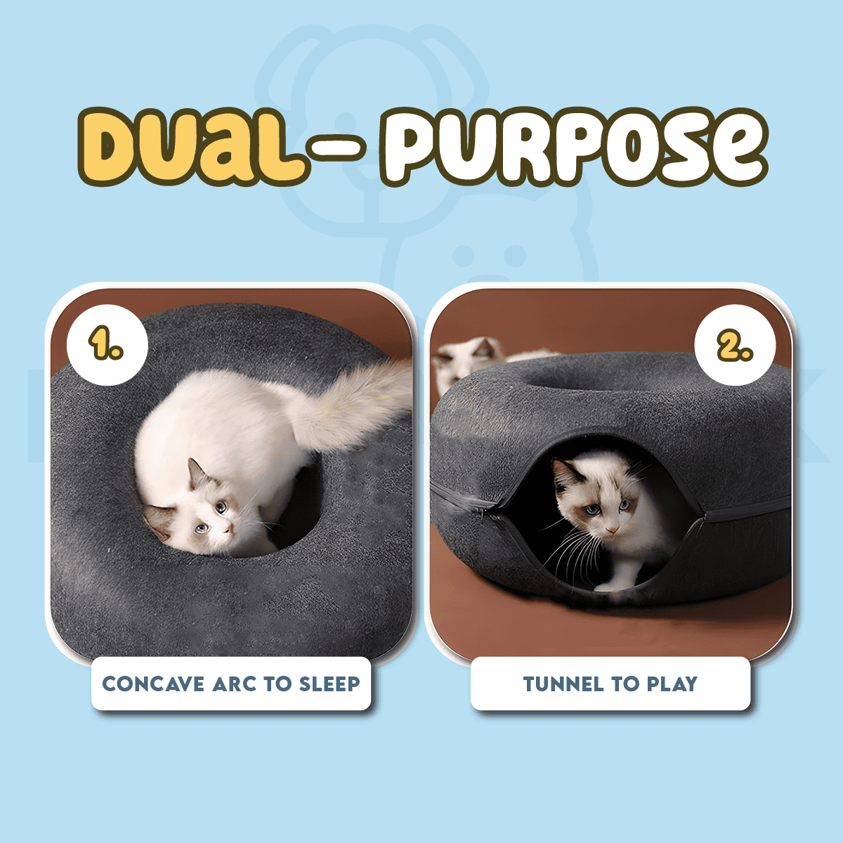 Cat Tunnel Bed for Indoor Cats Extra Large pets-park-pk