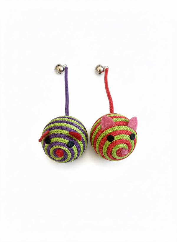 Colorful Cat Ball Toy with Bell pets-park-pk