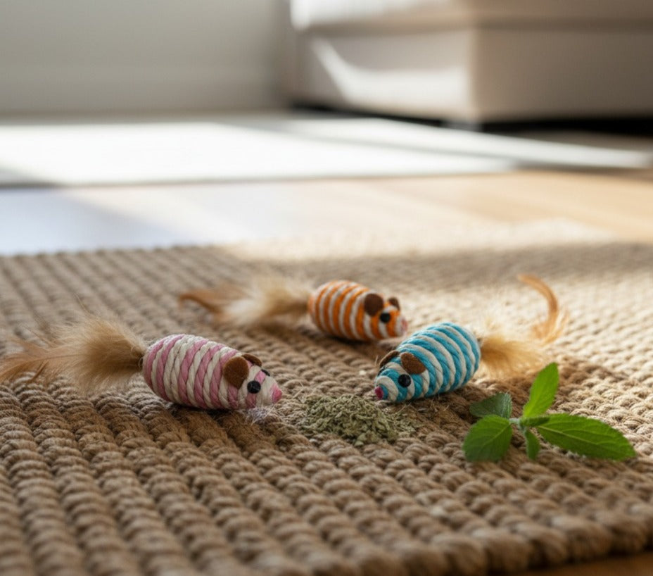 Colorful Rope Sisal Mouse Toy pets-park-pk