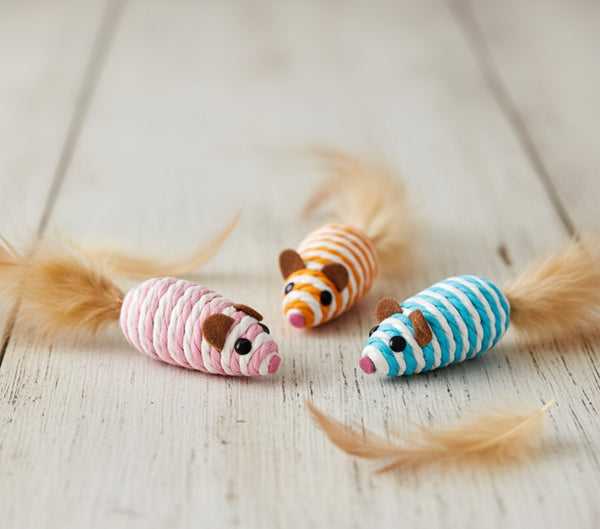 Colorful Rope Sisal Mouse Toy pets-park-pk