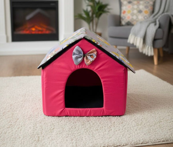 Cozy Cat Bow House pets-park-pk