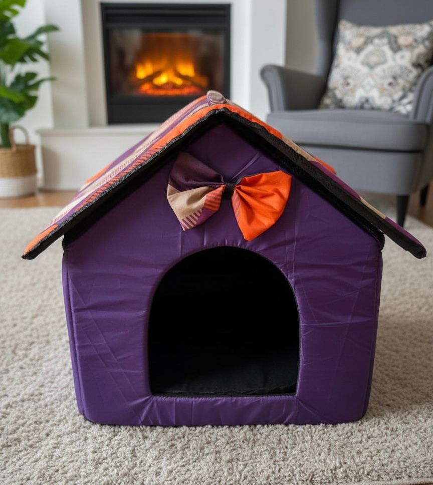 Cozy Cat Bow House pets-park-pk