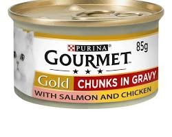 Gourmet Gold Tin Chunks in Gravy Wet Cat Food 85Grams pets-park-pk