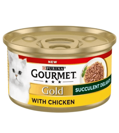Gourmet Gold Tin Succulent Delight Wet Cat Food pets-park-pk