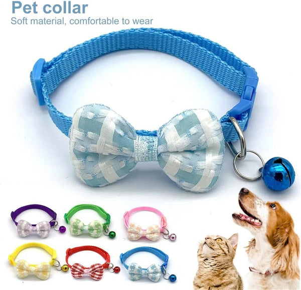 Handmade Cute Bow Collars Adjustable pets-park-pk