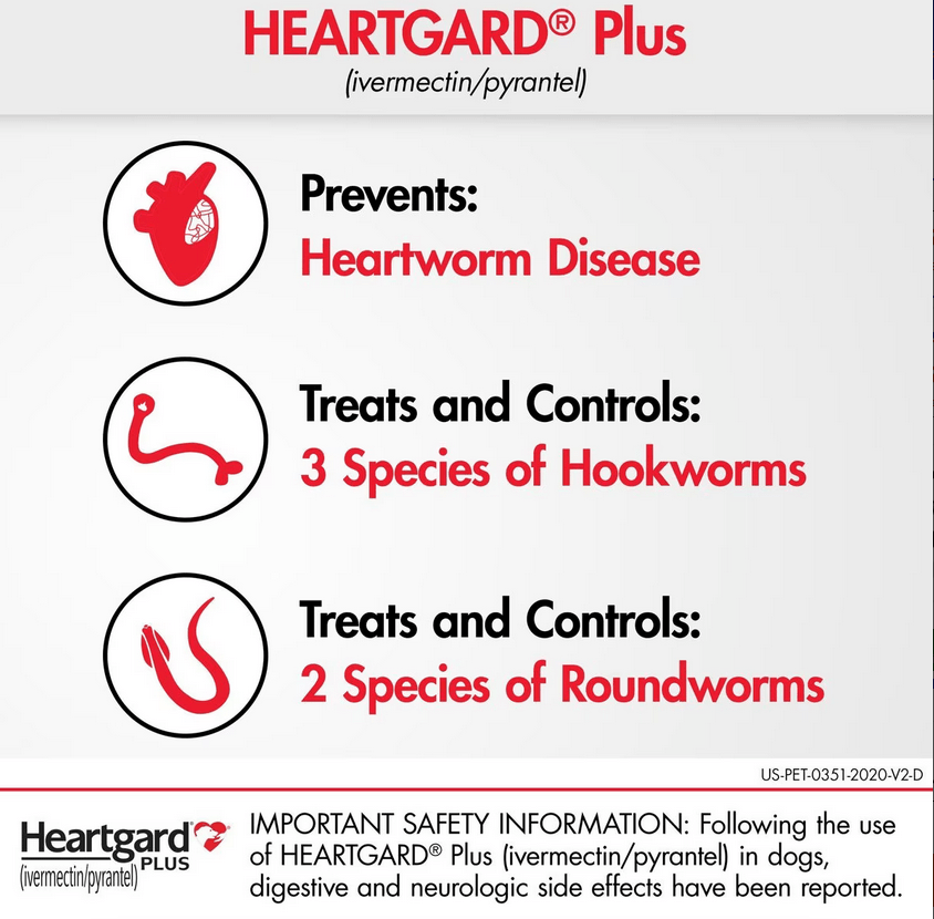 Heartgard Plus Chew for Dogs, 51-100 lbs * 1 Tablet pets-park-pk