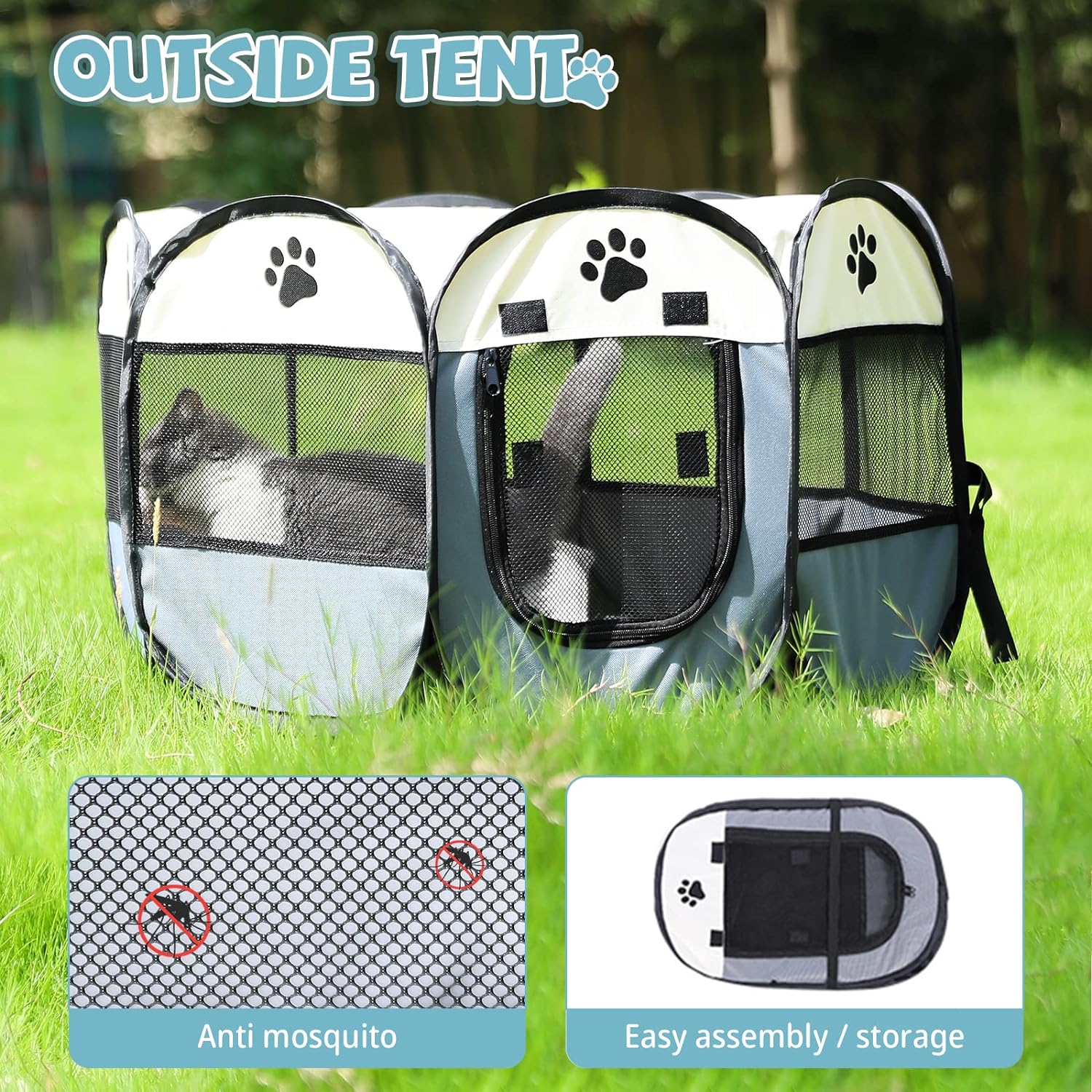 Kitten Cat Puppy Large Size Play Pen in Pakistan PetsPark.pk