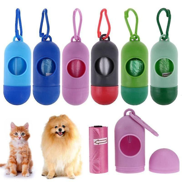 Leak Proof Poop Bags with Dispenser for Easy Cleaning Cats/Dogs 15 Bags per Roll pets-park-pk