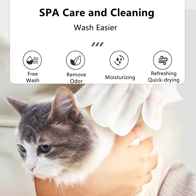No Rinse Spa Wet Gloves for Pet Cleaning Free Delivery pets-park-pk