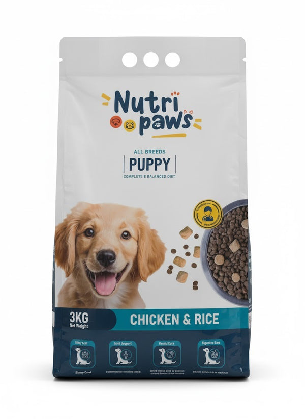 Nutripaws Puppy Food for Puppies - 3Kg pets-park-pk
