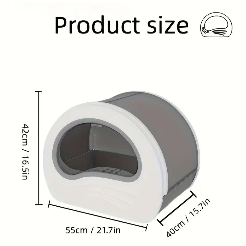 PawPalace Cat Litter Box with Sliding Tray pets-park-pk