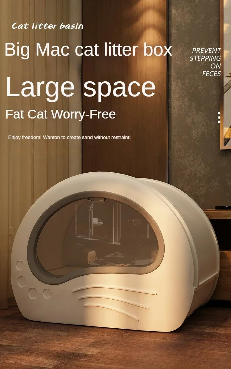 PawPalace Cat Litter Box with Sliding Tray pets-park-pk