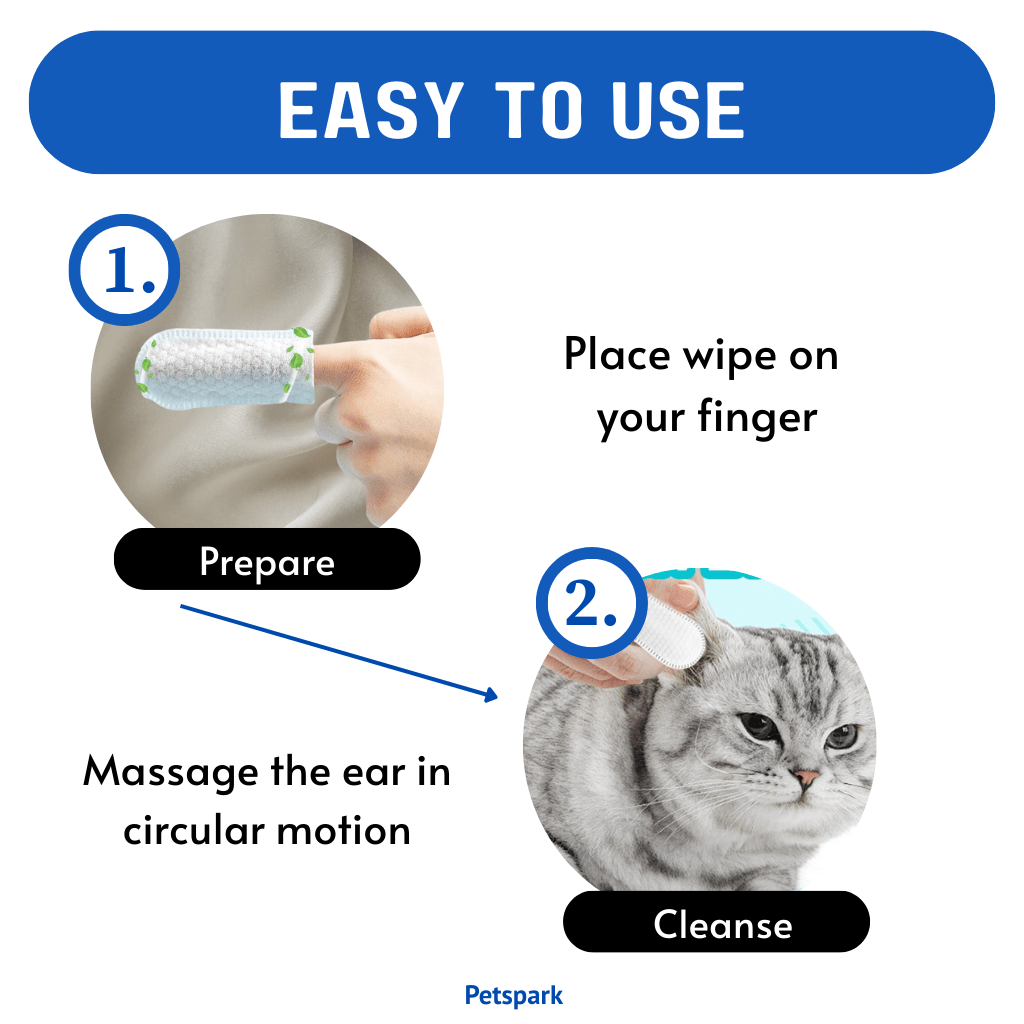 Pet Woven Finger Brush for Ear Cleaning Pack of 3 pets-park-pk