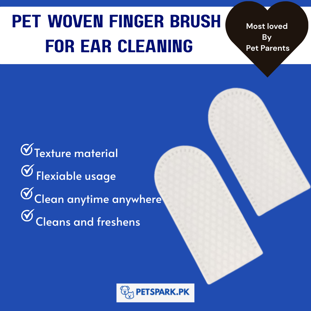 Pet Woven Finger Brush for Ear Cleaning Pack of 3 pets-park-pk