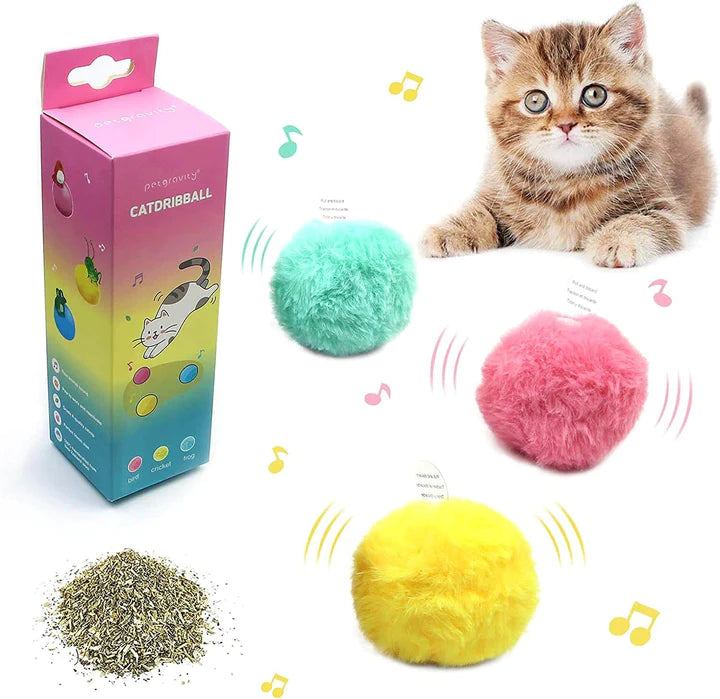Petgravity Smart Touch Catnip Ball Toy Pack of 3 pets-park-pk