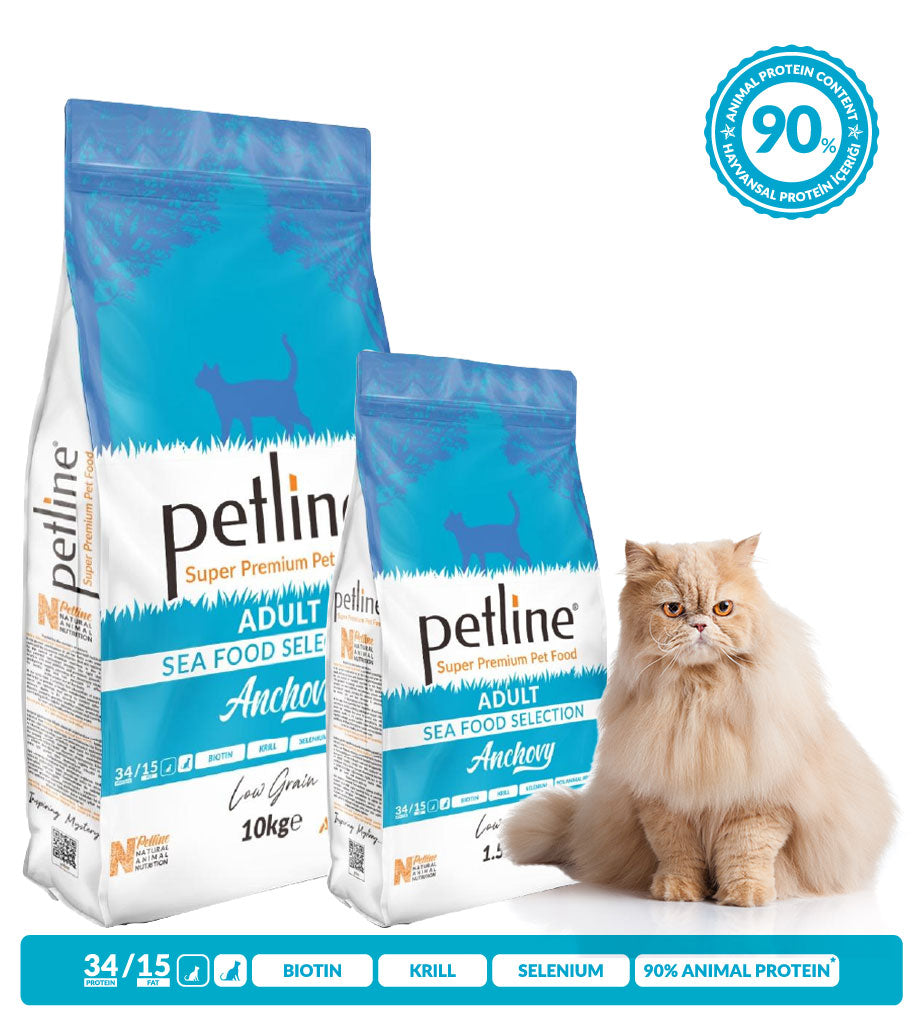 Petline Super Premium Adult Cat Food Sea Food pets-park-pk