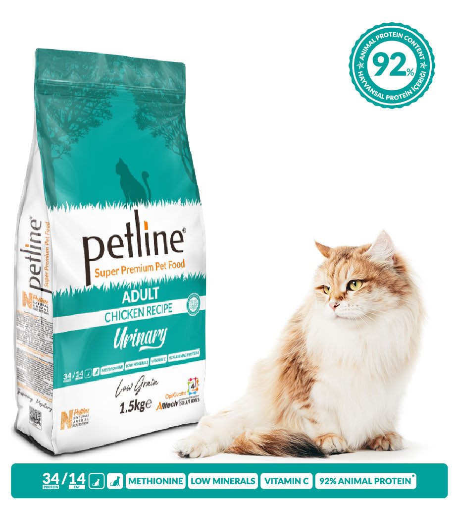 Petline Super Premium Adult Urinary Cat Food Chicken 1.5Kg pets-park-pk