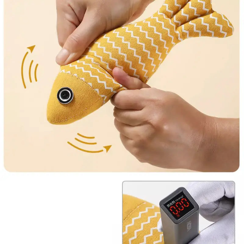 Plush Pillow Fish Toy with Catnip pets-park-pk