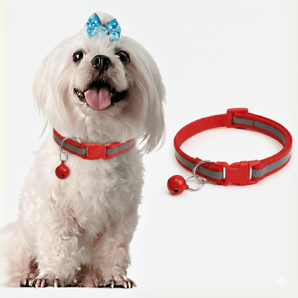 Reflective Cat Collar with Bell (Adjustable) – PetsPark.pk
