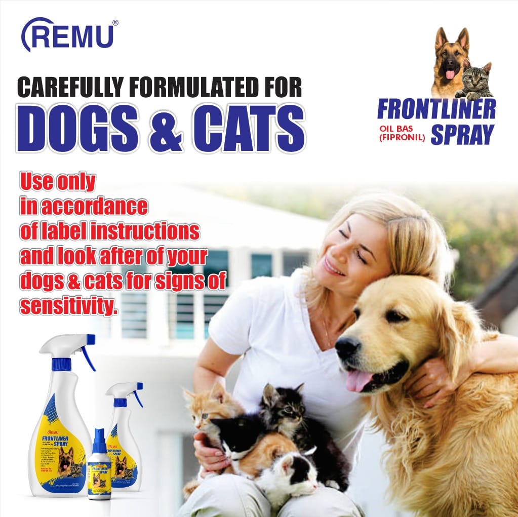 Remu Frontliner – Tick and Flea Spray pets-park-pk