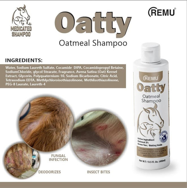 Remu - Oatty Medicated Shampoo for Cats and Dogs pets-park-pk