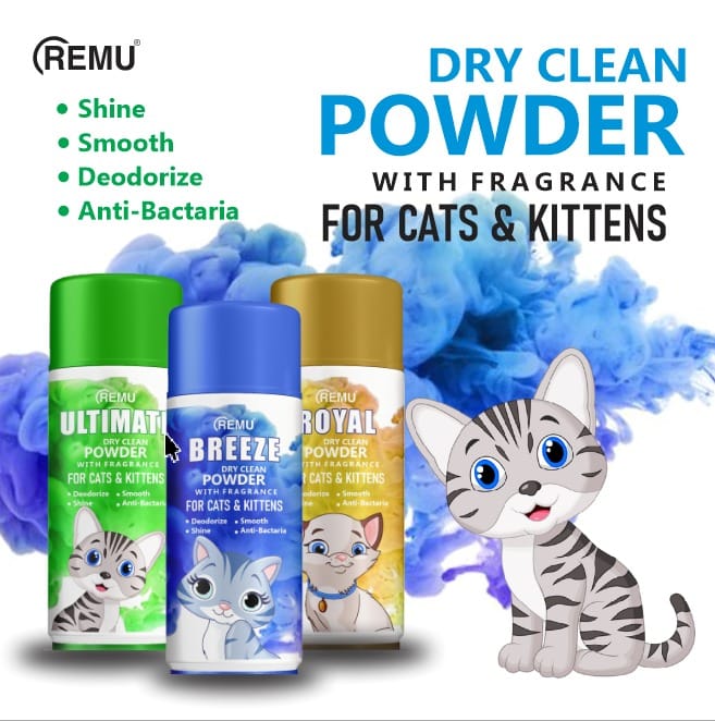 Remu Royal Cat Dry Powder Dry Bath pets-park-pk