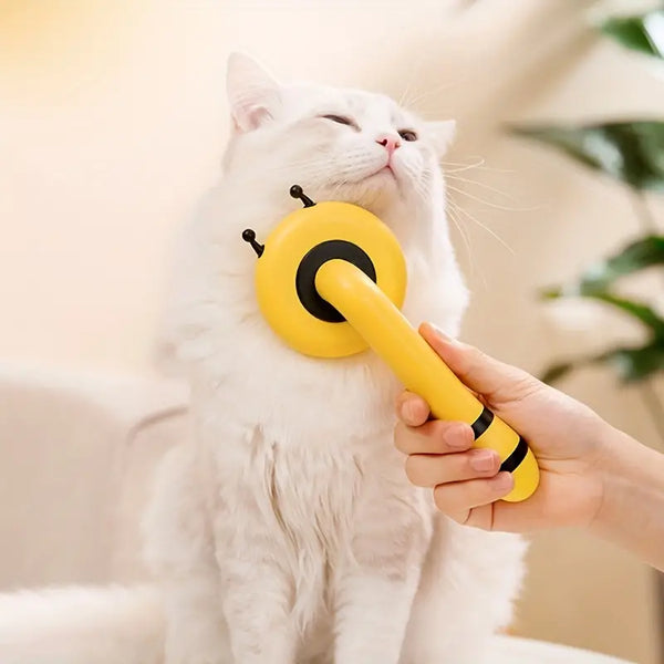 Soft Bumble Bee Easy Clean Brush pets-park-pk