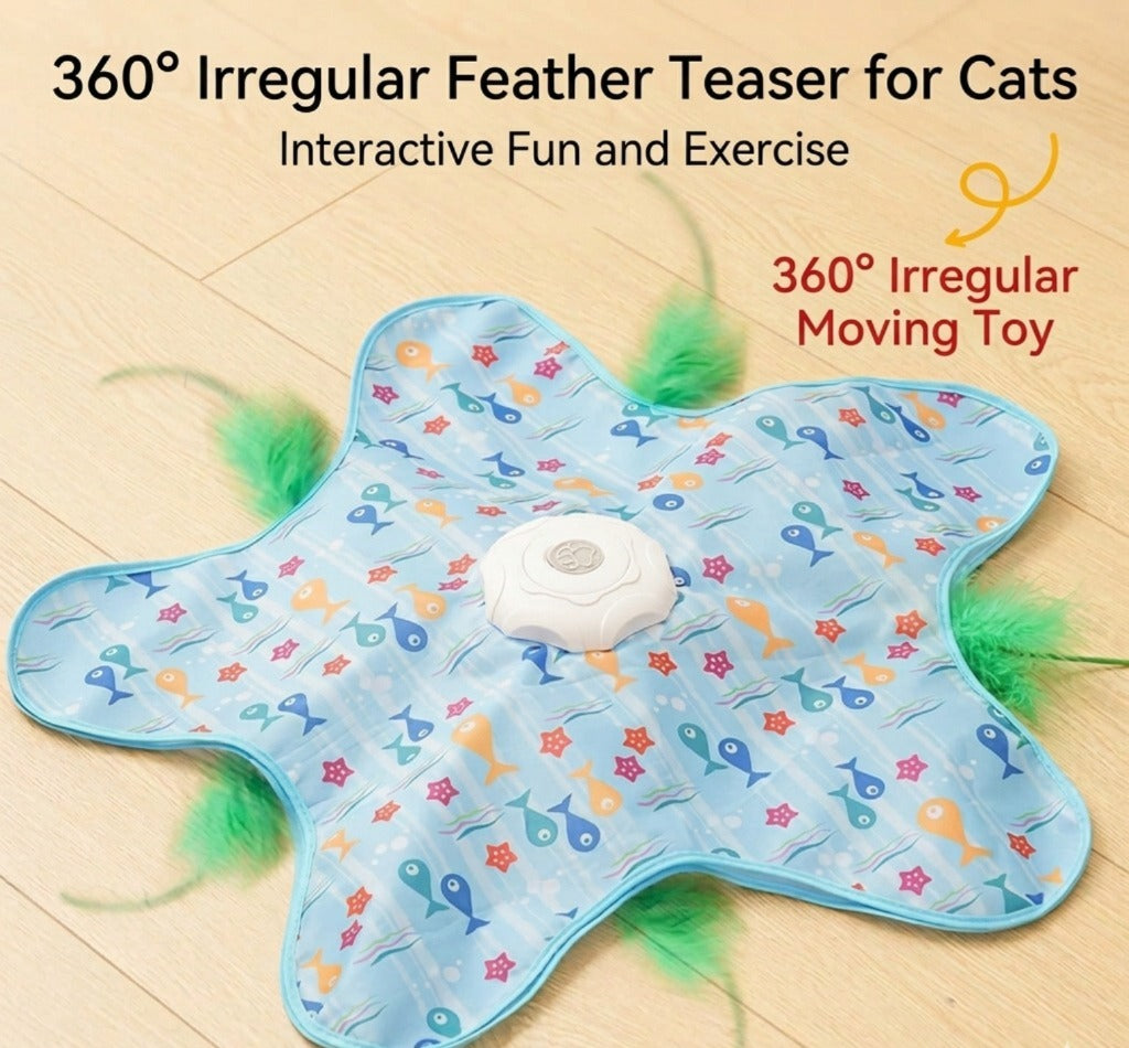Interactive Starfish Cat Toy - USB Chargeable & Automatic Motion ...