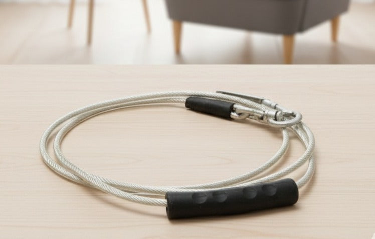Strong Wireleash with Handle for Dogs | Durable Walking Lead – PetsPark.pk