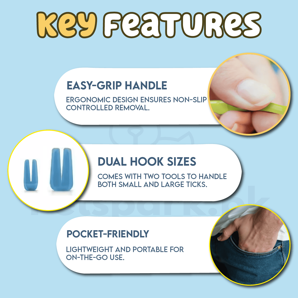 Tick Remover for Cats and Dogs pets-park-pk
