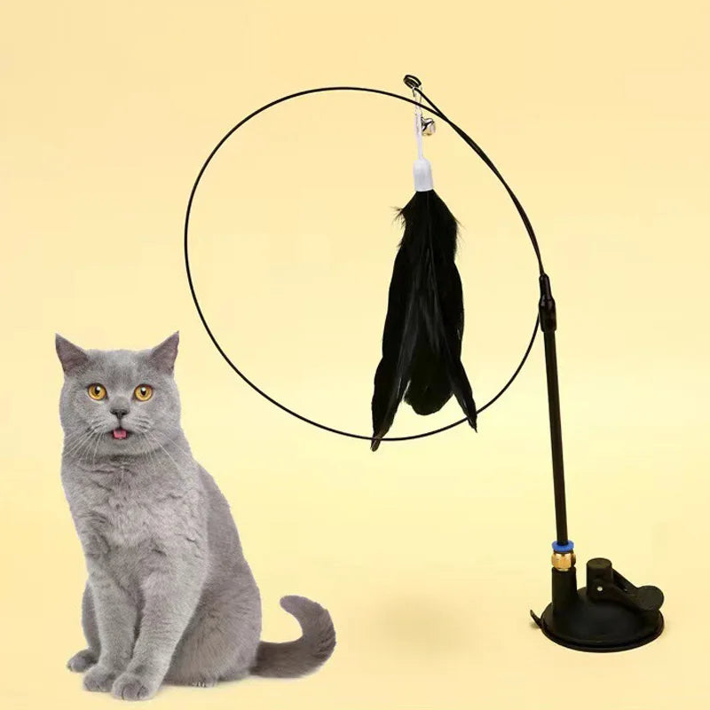Vaccum Spring Cat Toy for Lazy Cats pets-park-pk