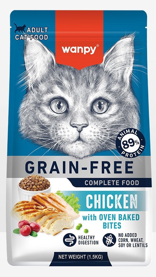 Wanpy Grain-Free Cat Food 1.5Kg pets-park-pk