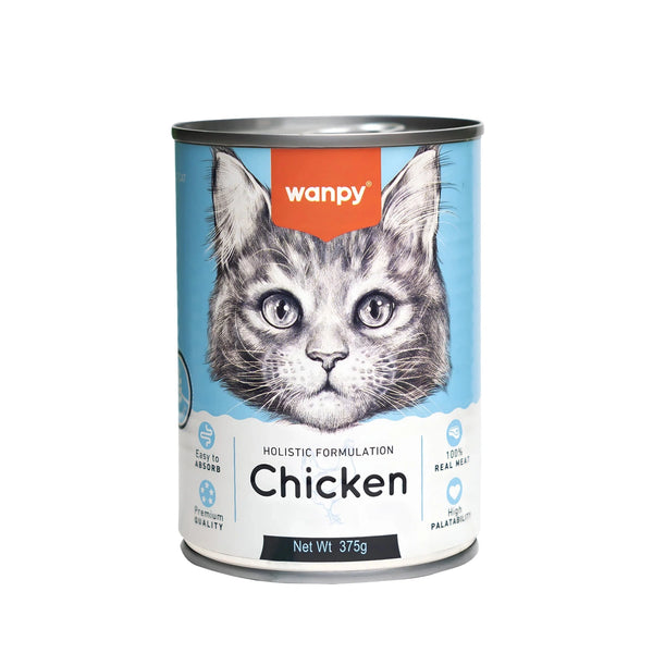 Wanpy Holistic Cat Tin - Chicken 375g pets-park-pk