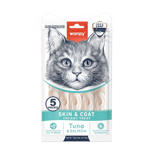 Wanpy Skin & Coat Creamy Treat Tuna & Salmon pets-park-pk