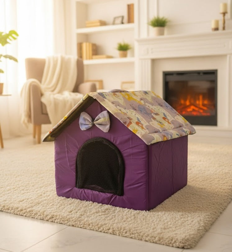 Cat House with Zip Door