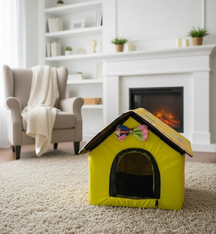 Cat House with Zip Door