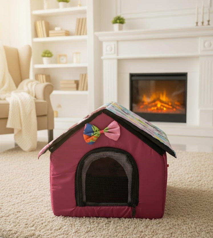 Cat House with Zip Door