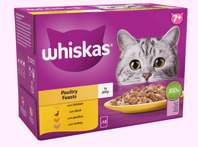 Whiskas Jelly Cat for Senior Cat 7+ years * 1 - 85gm Pouch pets-park-pk
