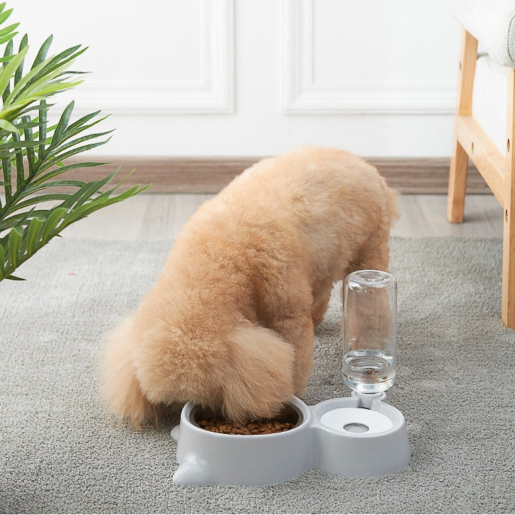 2 in 1 Cat Shape Automatic Food Dispenser for Cats and Dogs pets-park-pk