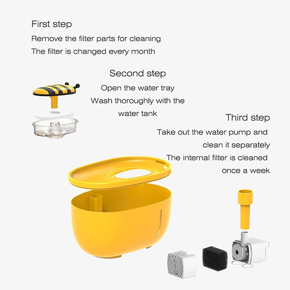 Bee Fountain for Pets 2.0L Plus 2 Free Filters pets-park-pk