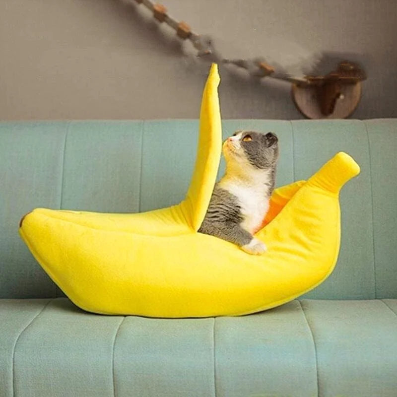 Cat Banana Bed and House pets-park-pk