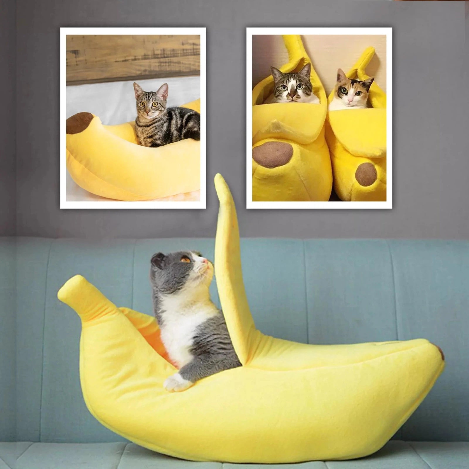 Cat Banana Bed and House pets-park-pk